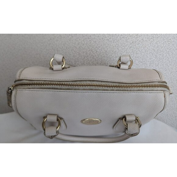 Coach Mini Bennett Satchel In Crossgrain Leather Cream/Chalk Gold K1457-F33329 - Picture 6 of 12